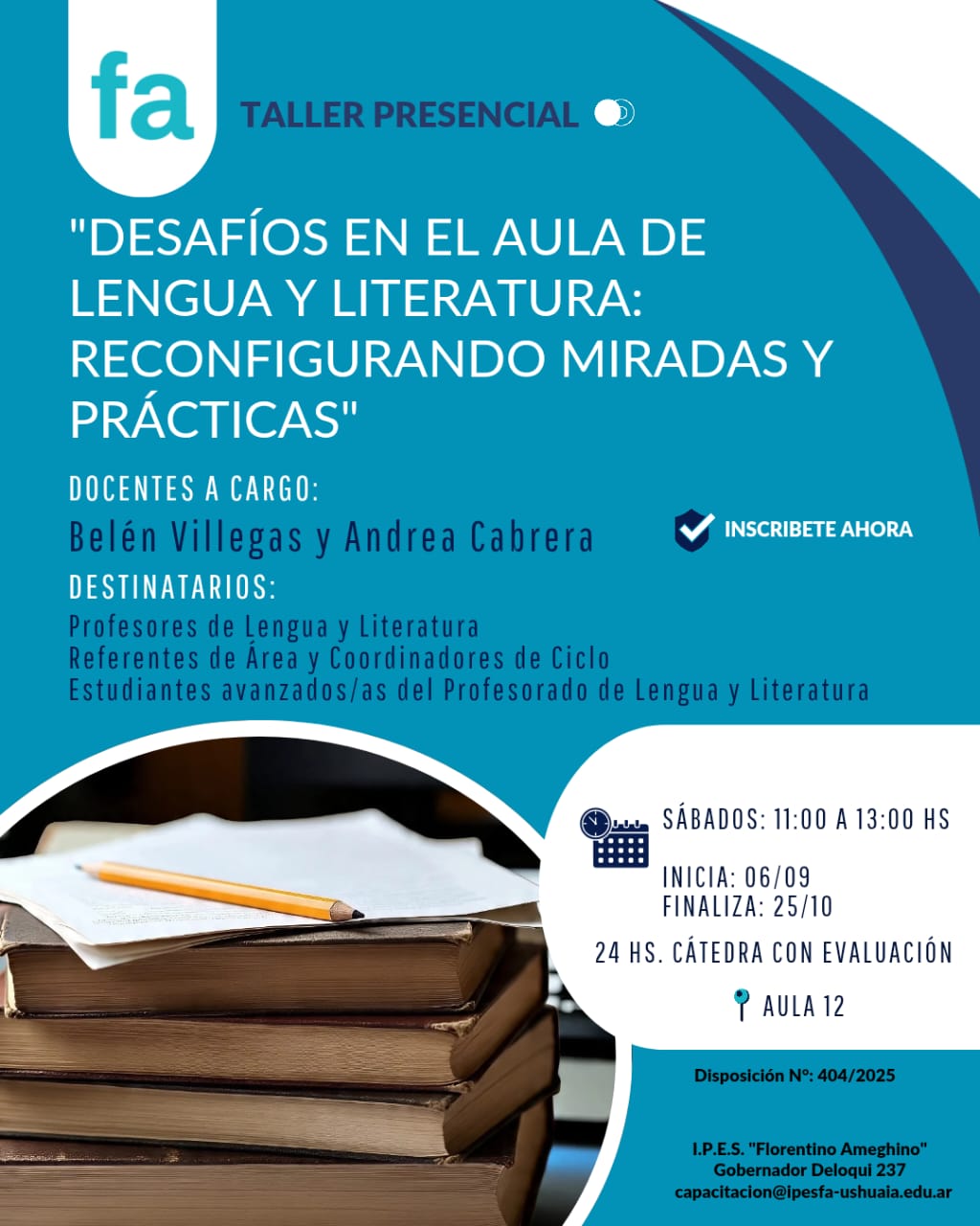 “Taller: Desafíos en el aula de Lengua y Literatura ...