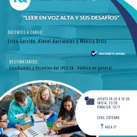 Taller: Leer en voz alta y sus desafíos Taller: Leer en voz alta y sus desafíos