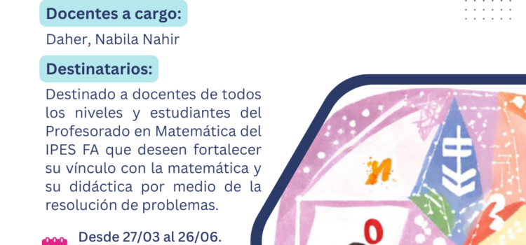 “ACCIOMATE IV: “Aprender a Resolver Problemas para Enseñar Matemática”