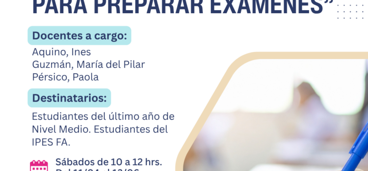 Estrategias operativas. Algunas claves, recursos y herramientas para preparar exámenes.